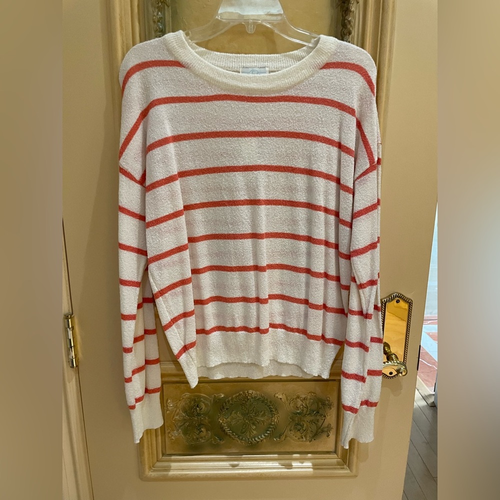 Orange stripe shirt
